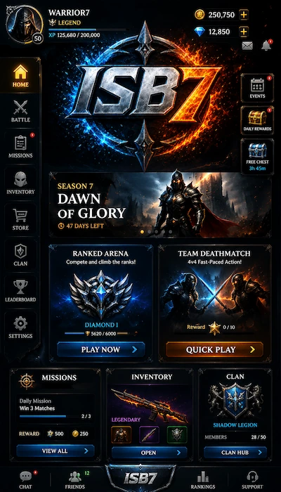 ISB7 Game Dashboard image