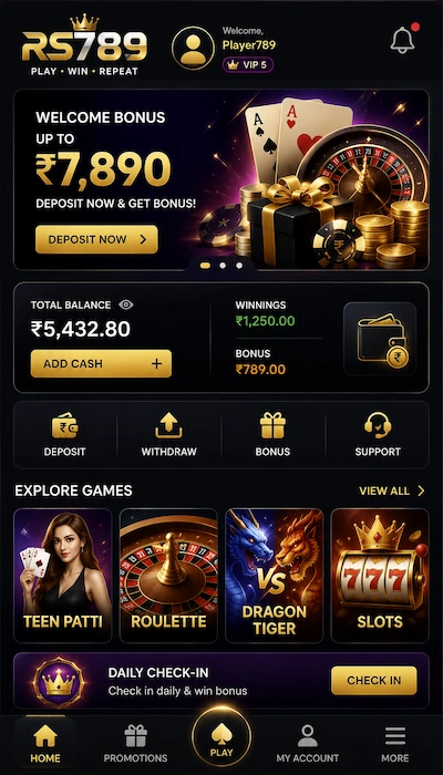 RS789 Game dashboard image