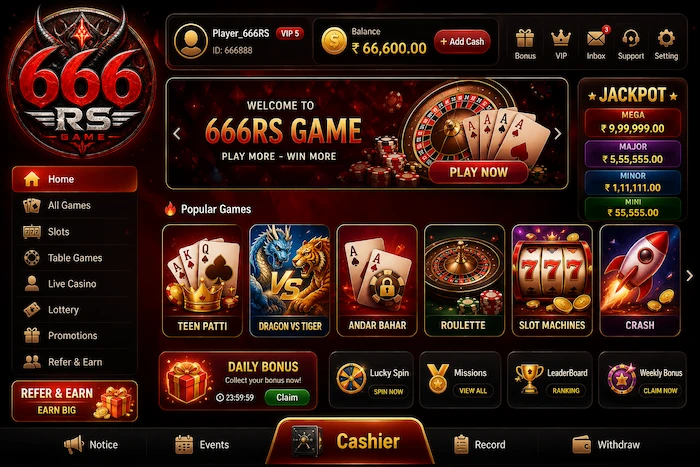 666RS Game dashboard image