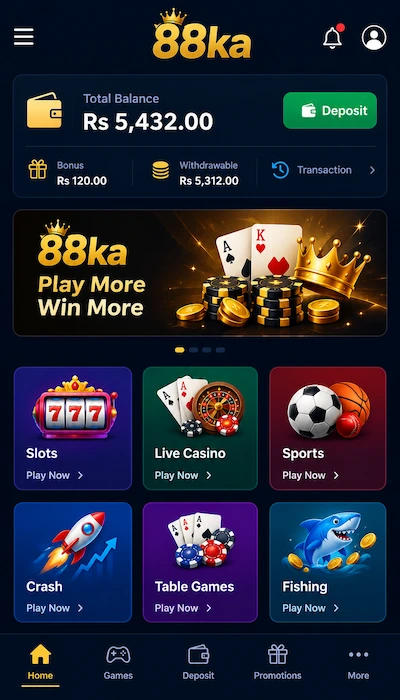 88ka game dashboard image